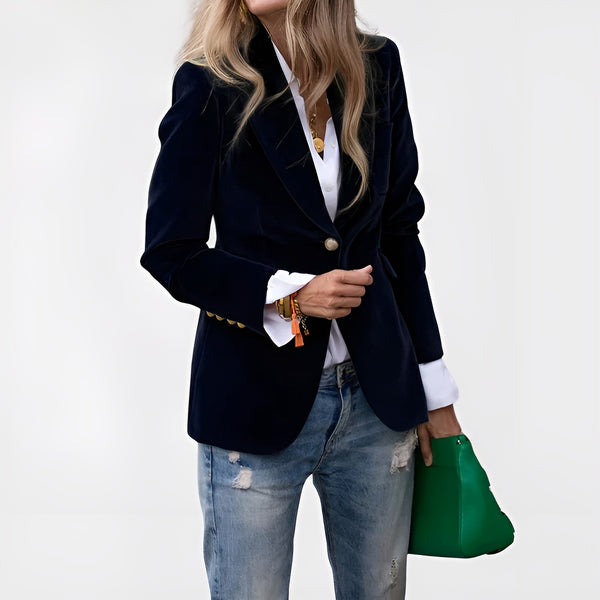 Alva™ | Velvet Blazer – Lyx och Tidlös Sti