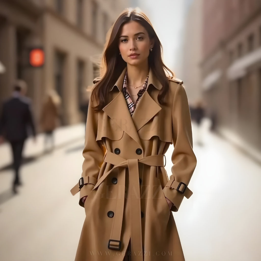 Charlotte™ | Elegant och Varm Trenchcoat
